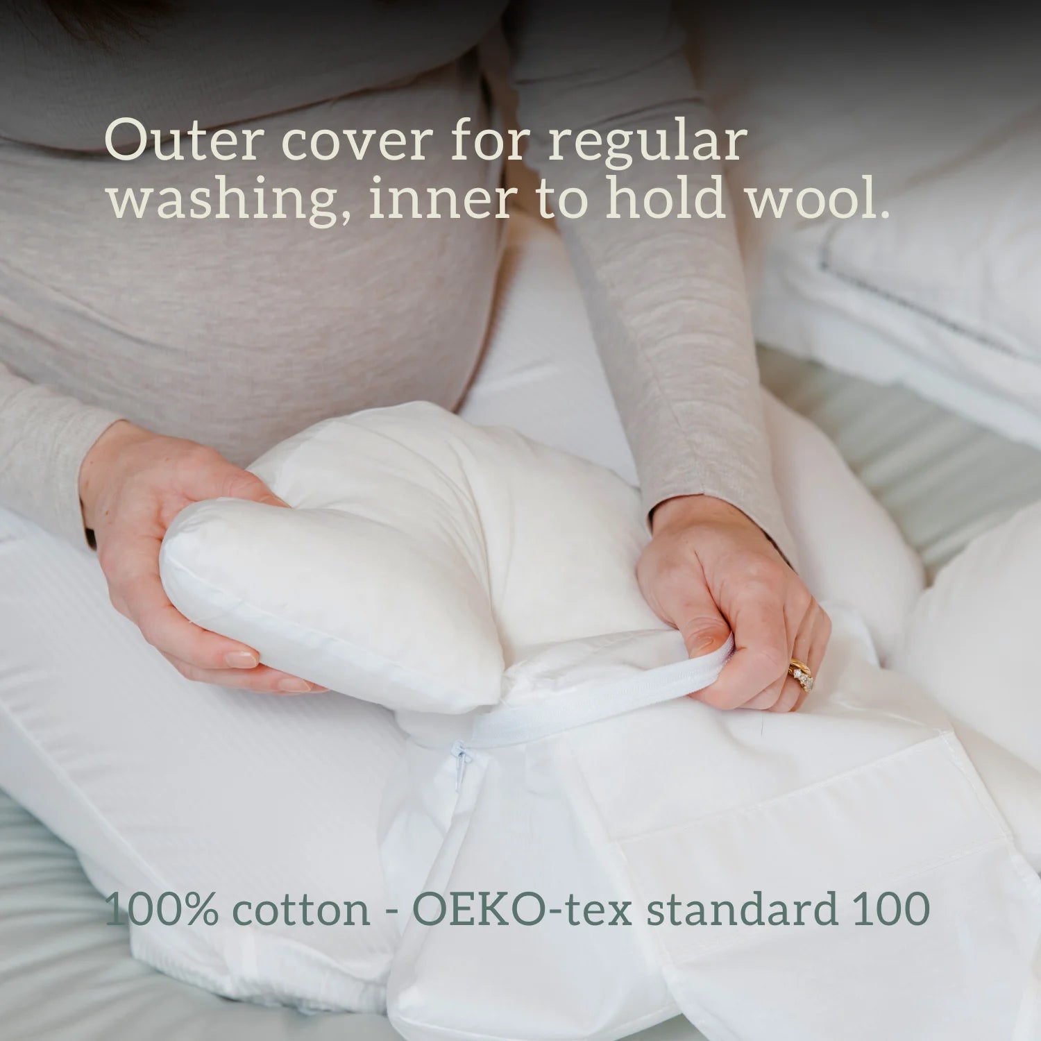 CosyCo Maternity Pillow - Organic Wool