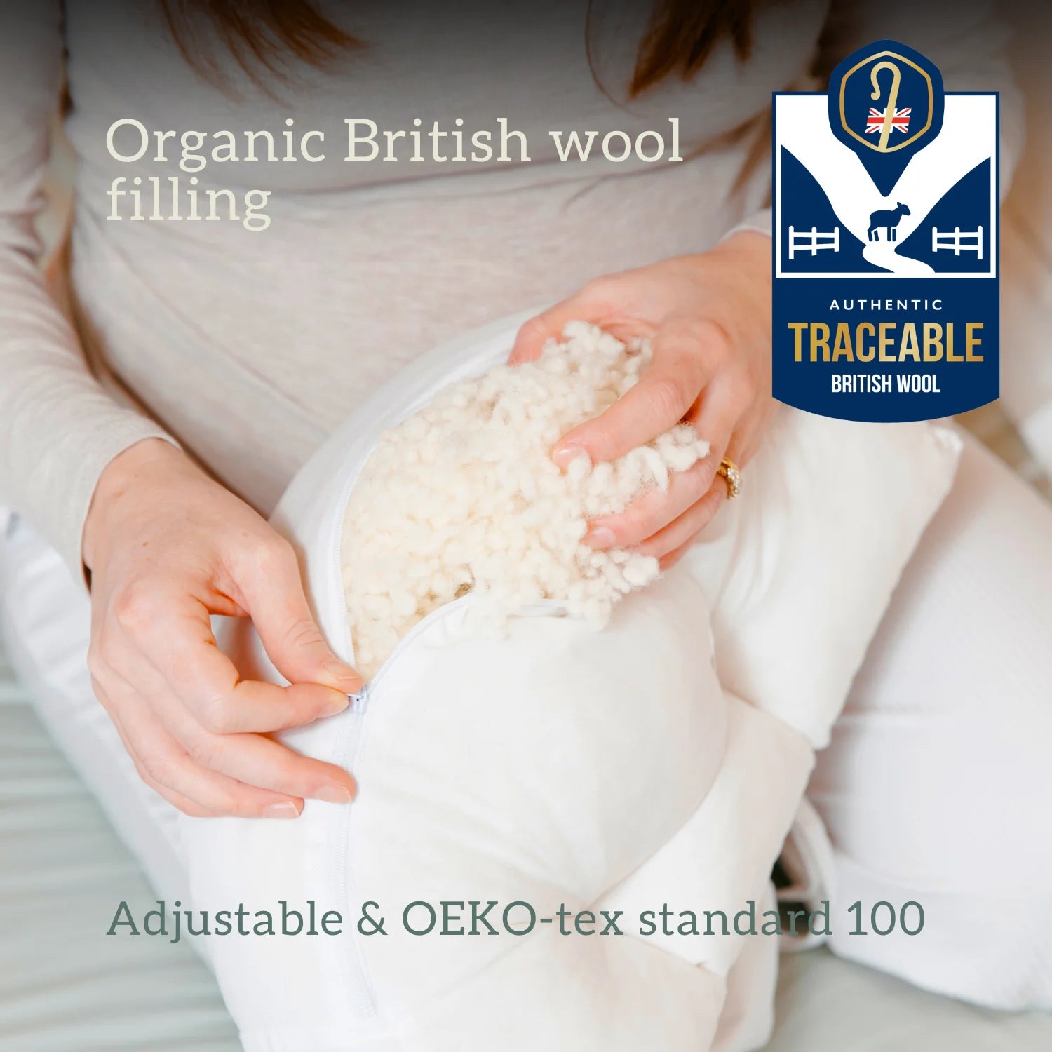 CosyCo Maternity Pillow - Organic Wool