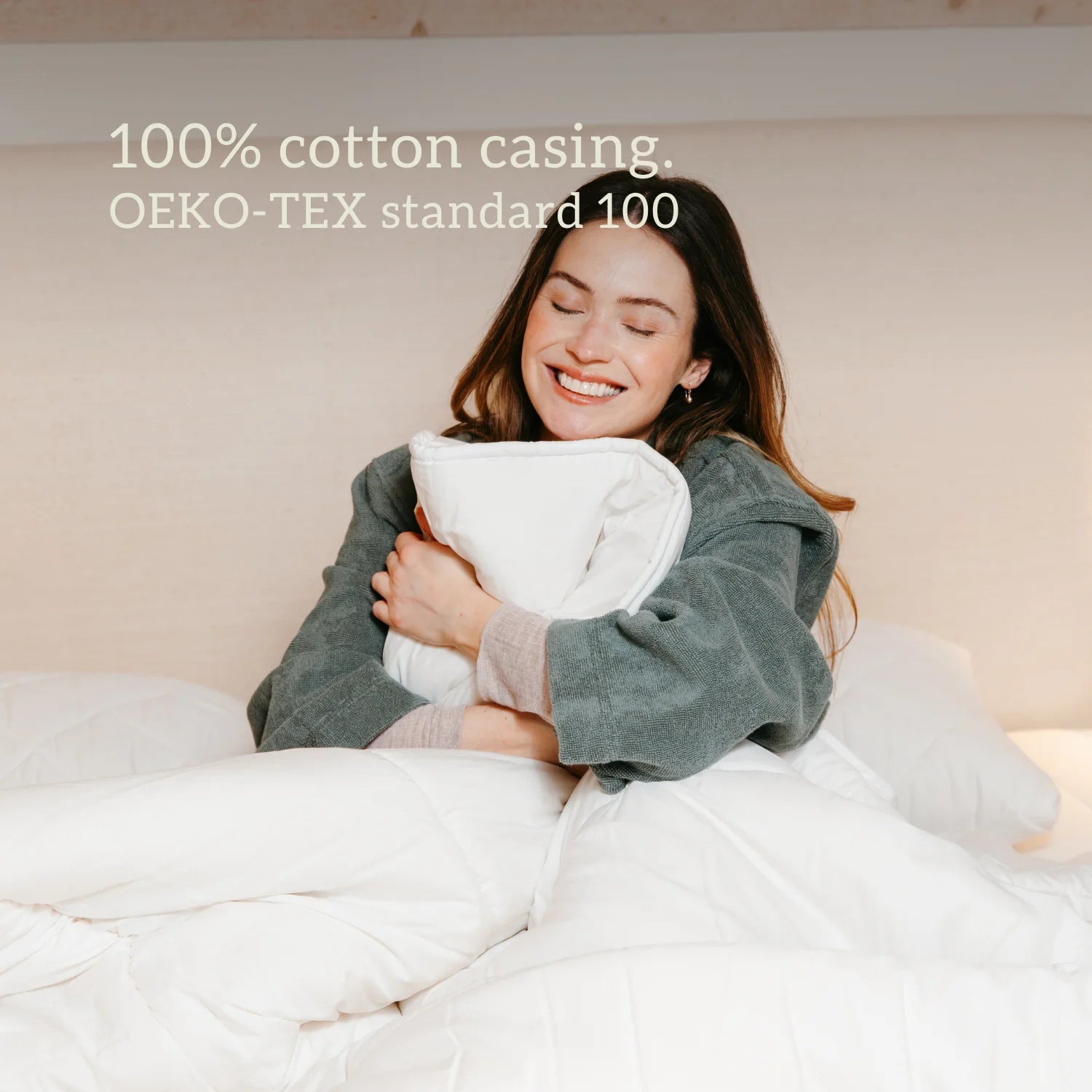 Natural Wool Duvet - Made in UK - British Wool 100% cotton natural local ethical duvet healthiest hypoallergenic anti dust mite temperature regulating