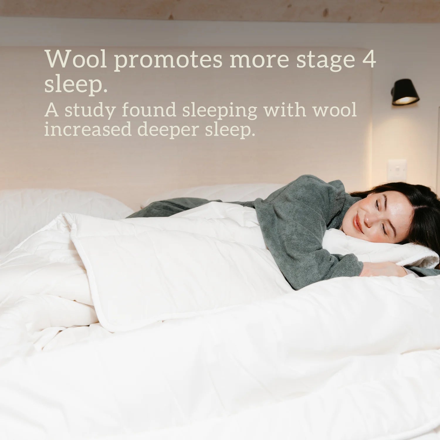 Natural Wool Duvet - Made in UK - British Wool 100% cotton natural local ethical duvet healthiest promotes deeper sleep