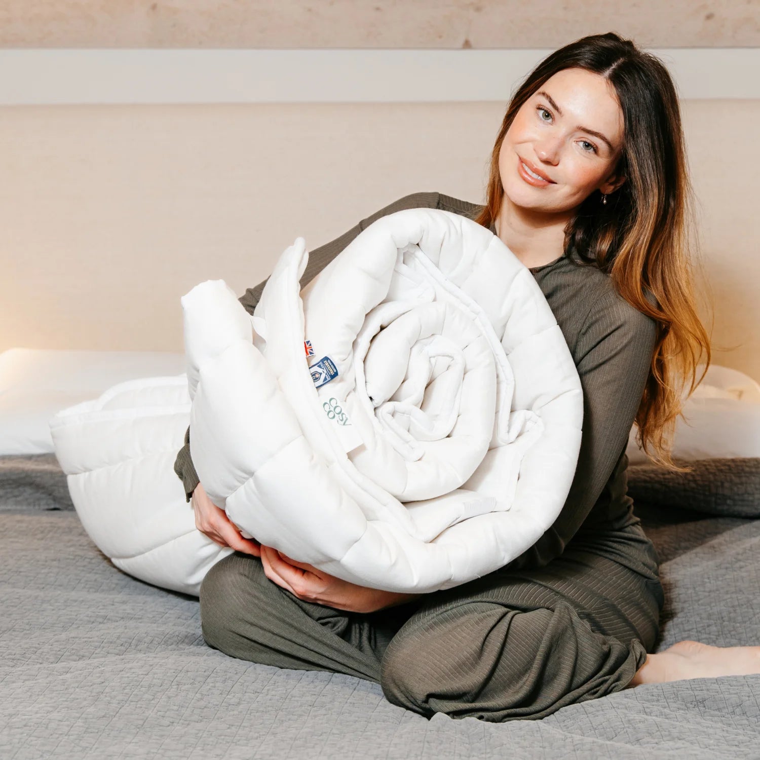 Natural Wool Duvet - Made in UK - British Wool 100% cotton natural local ethical duvet healthiest