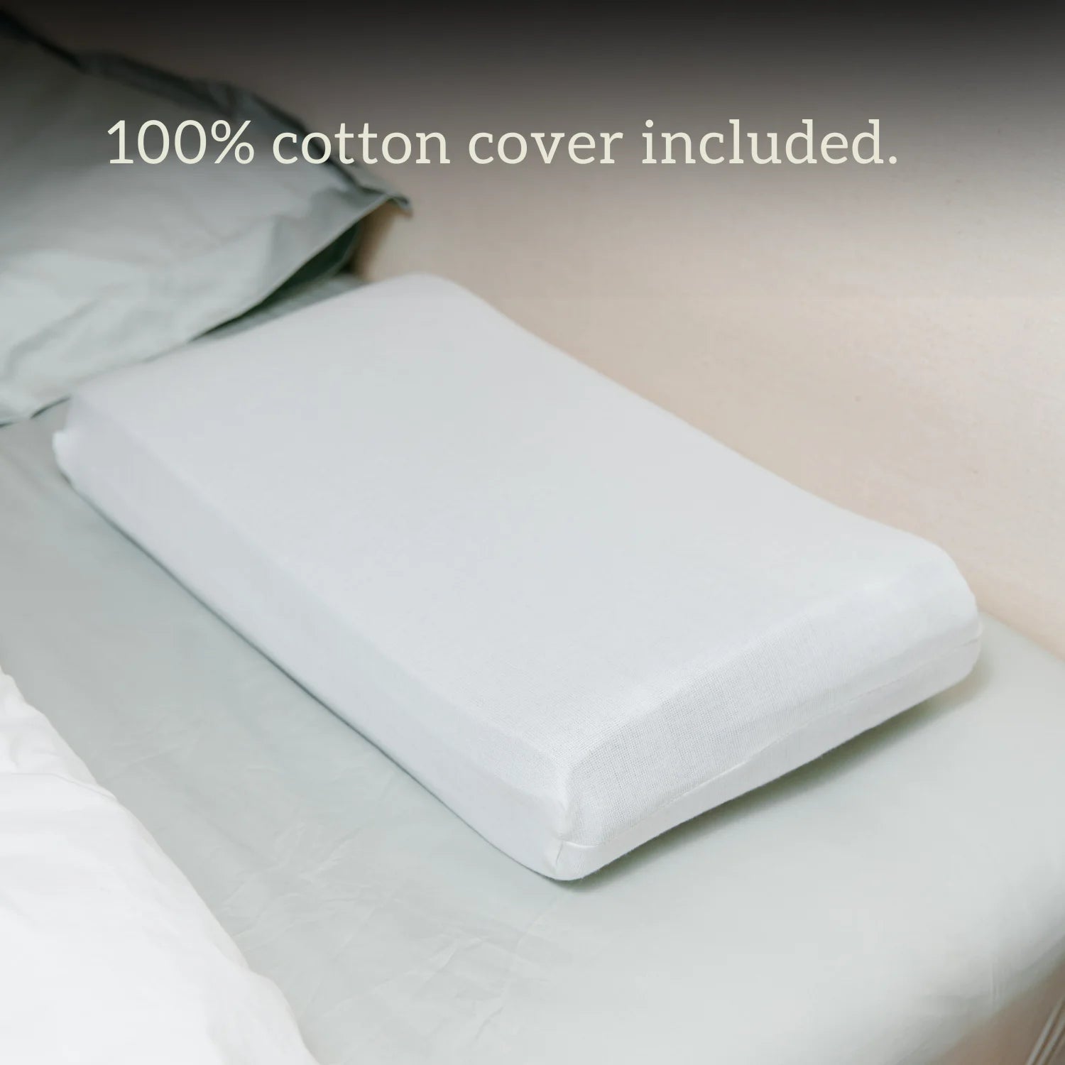CosyCo Graphite Latex Pillow - Height Adjustable 100% cotton cover