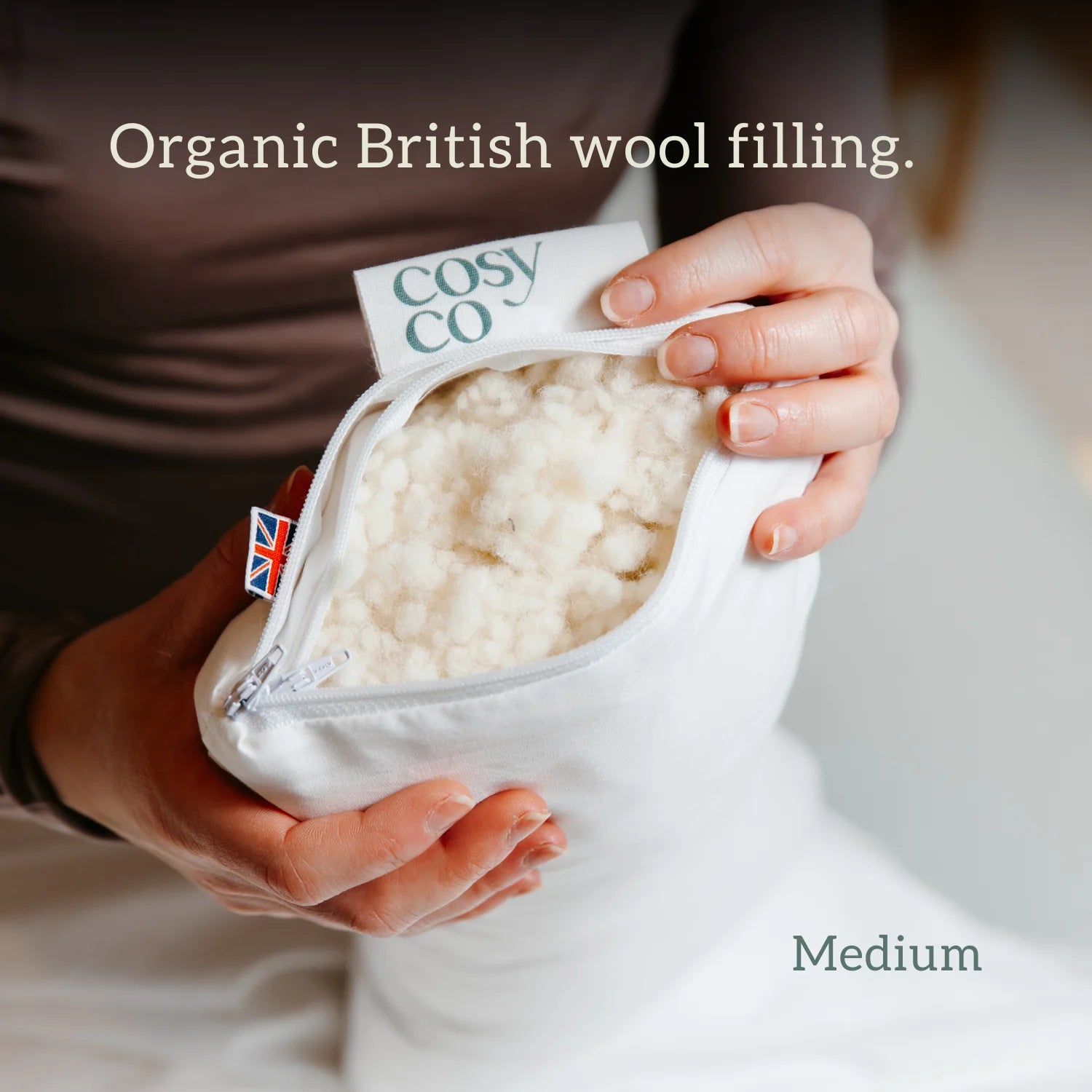 Small Organic Japanese Neck Pillow - Wool or Buckwheat
