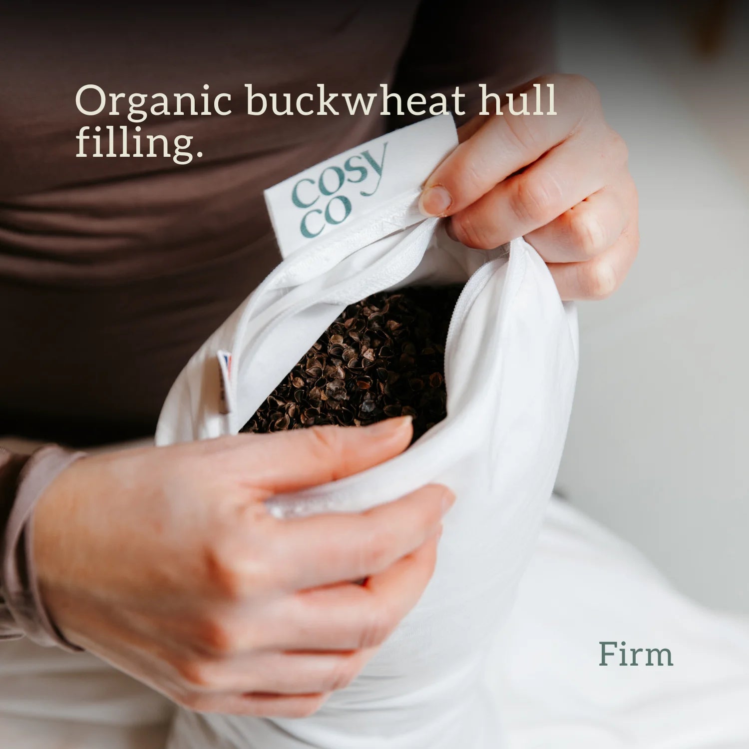 Small Organic Japanese Neck Pillow - Wool or Buckwheat