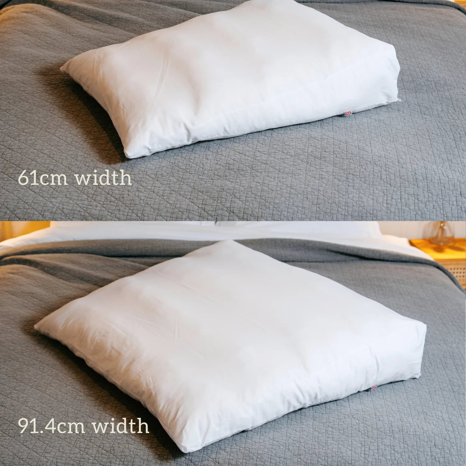 Organic Wool Bed Wedge two widths available