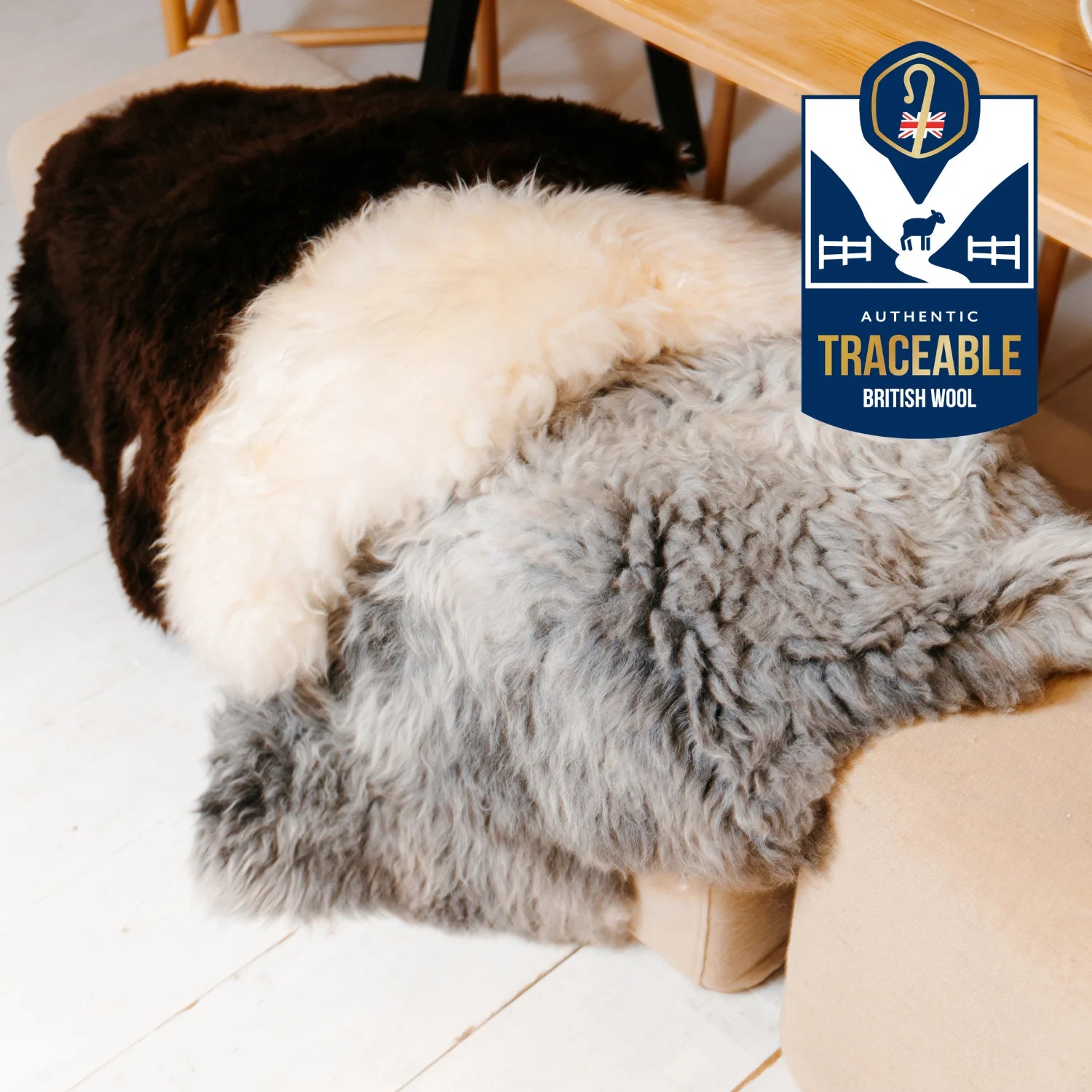 British Sheepskin Rug - Real 
