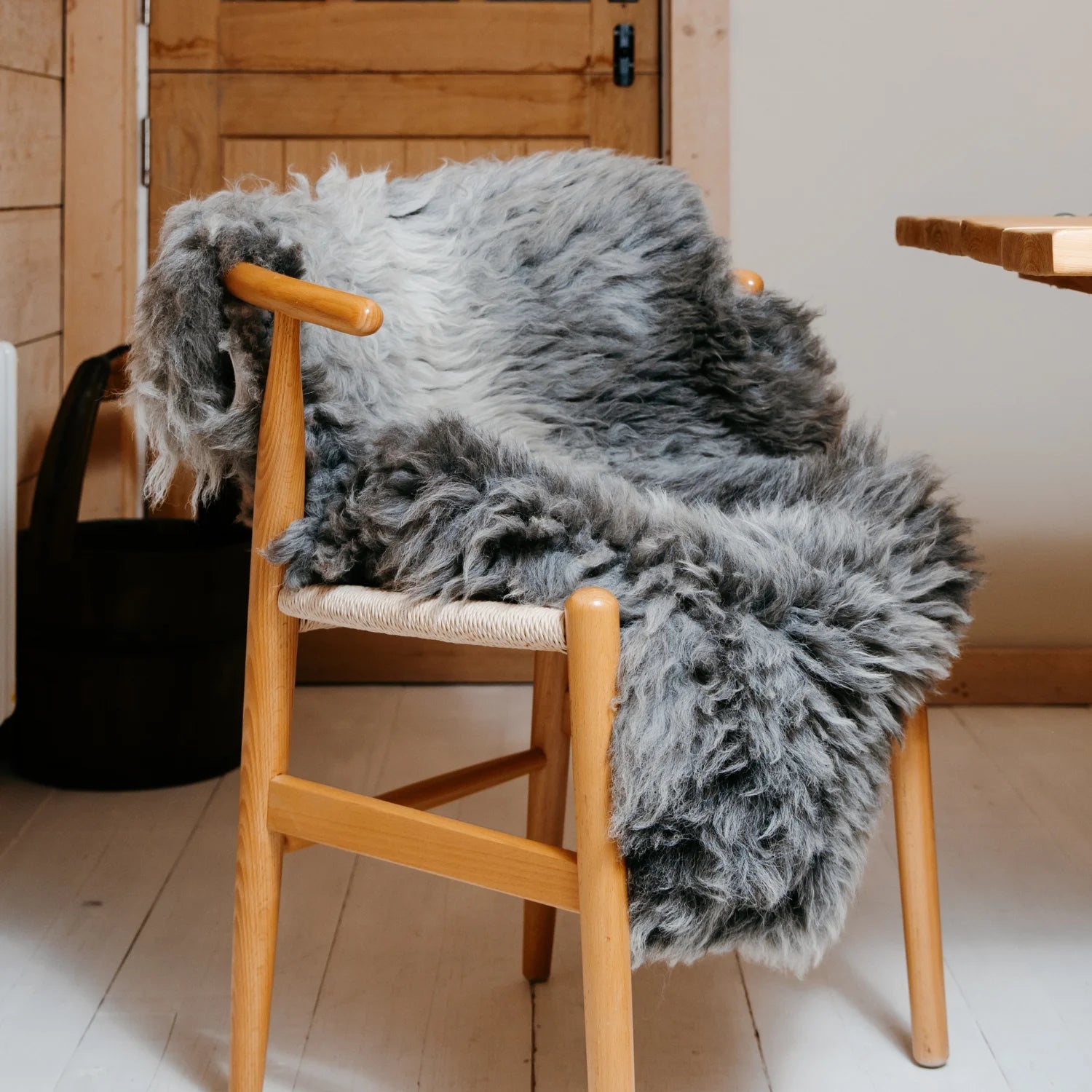 British Sheepskin Rug - Real Grey