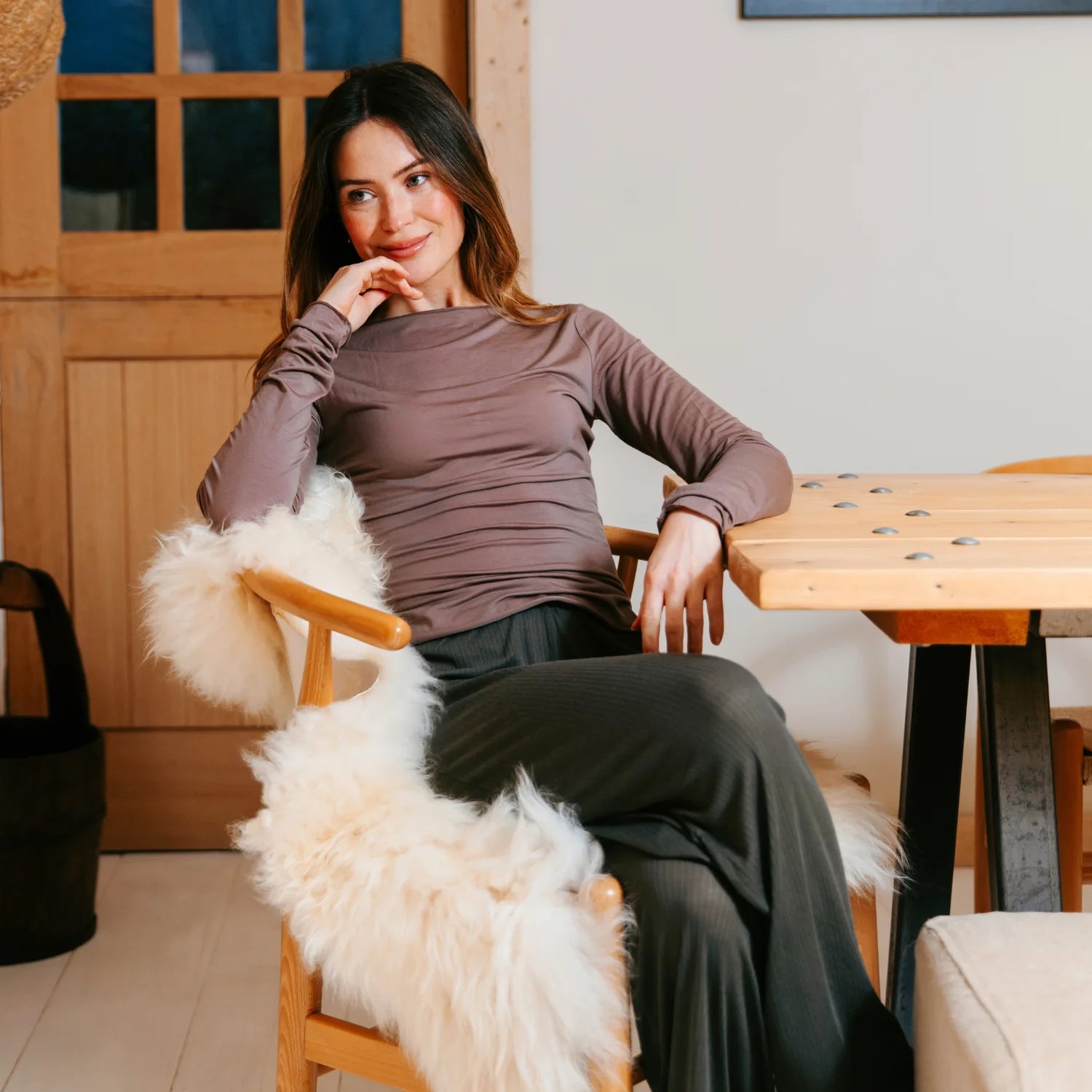 British Sheepskin Rug - Real white fluffy