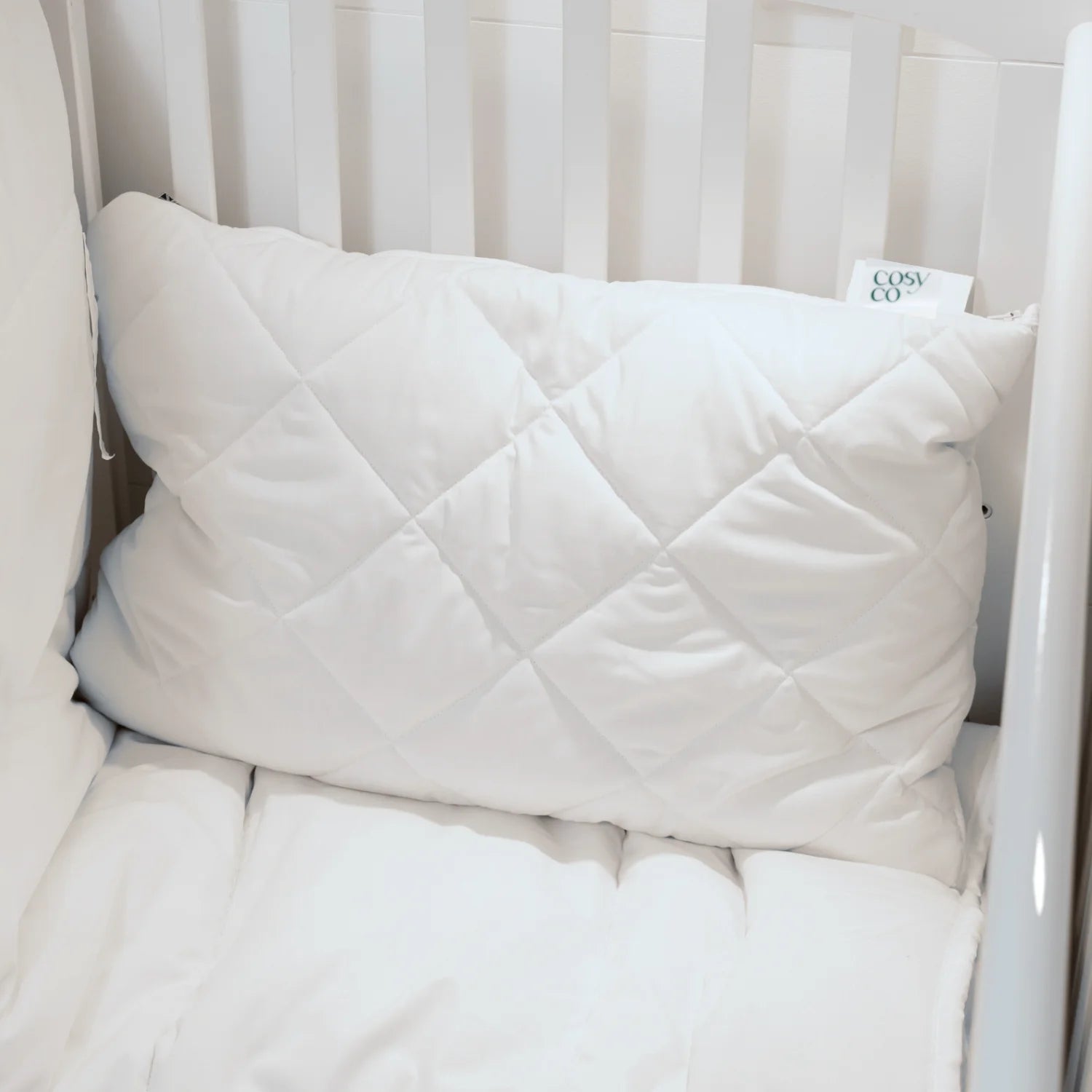 Cot Bed Duvet & Pillow Set - British wool 120x150cm 100% cotton locally made UK