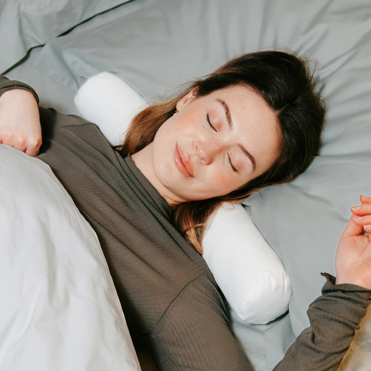 Neck Roll Pillow - Organic Wool or Buckwheat