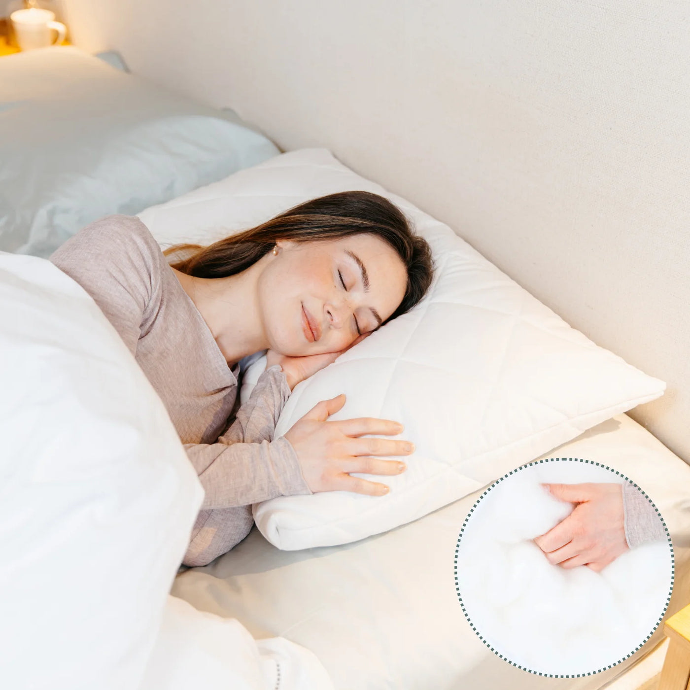 Tencel Pillow - Tencel is: sustainable, renewable, plant made, anti-microbial, hypoallergenic, quiet, temperature regulating, moisture-wicking & natural.