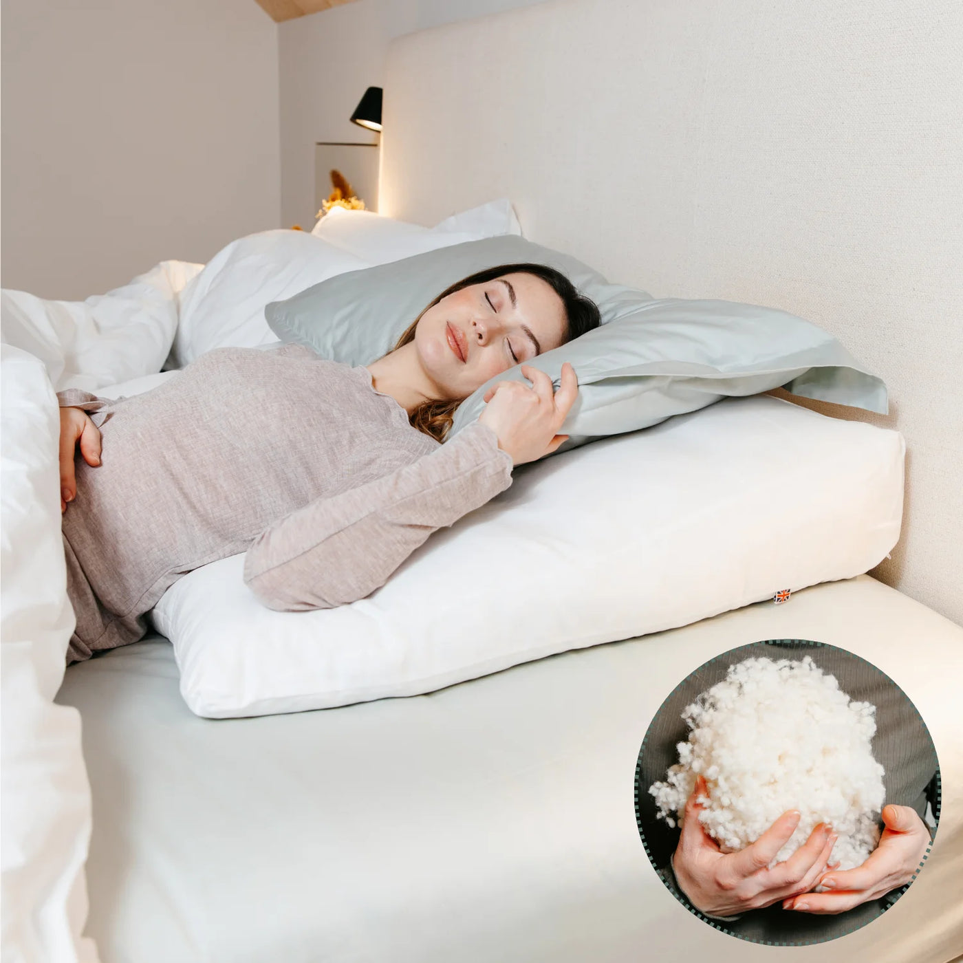 Organic Wool Bed Wedge